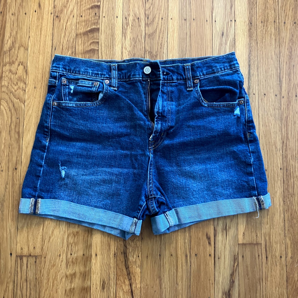 Gap High-Rise Distressed Cut-Off Shorts, Size 31